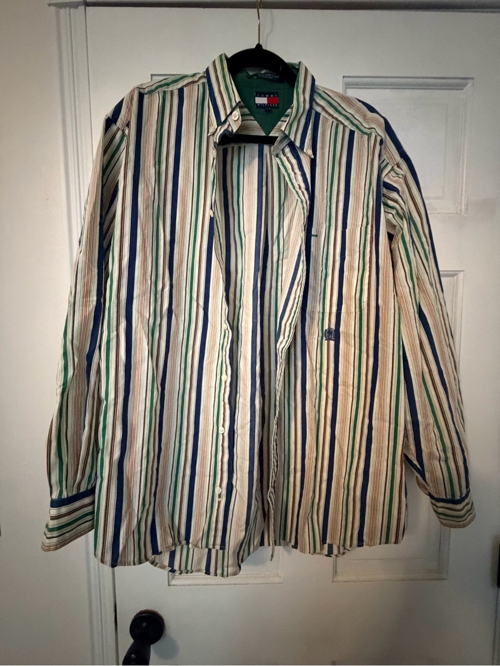 Tommy Hilfiger Vertical Stripe Button Down Shirt
